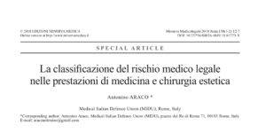 Il rischio medico legale in medicina e chirurgia estetica